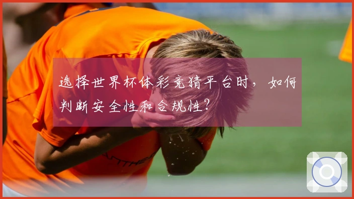选择世界杯体彩竞猜平台时，如何判断安全性和合规性？