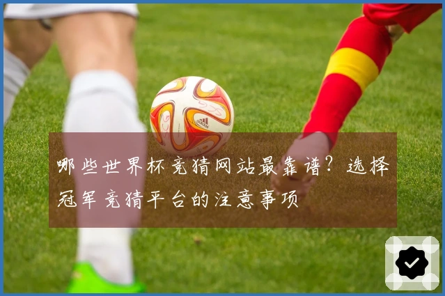 哪些世界杯竞猜网站最靠谱？选择冠军竞猜平台的注意事项
